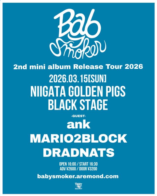 2026.03.15(Sun)@新潟GOLDEN PIGS BLACK STAGE フライヤー